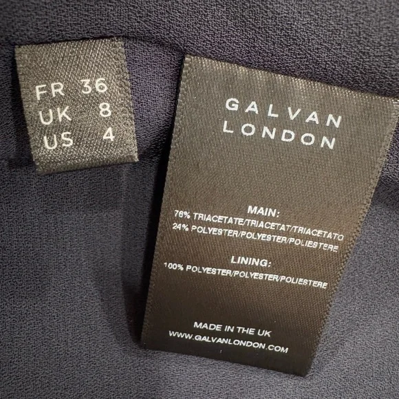 GALVAN London Prism Pinstripe Cutout Thigh-Slit Maxi Dress - Picture 12 of 14